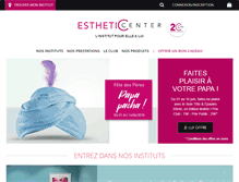 Tablet Screenshot of esthetic-center.com